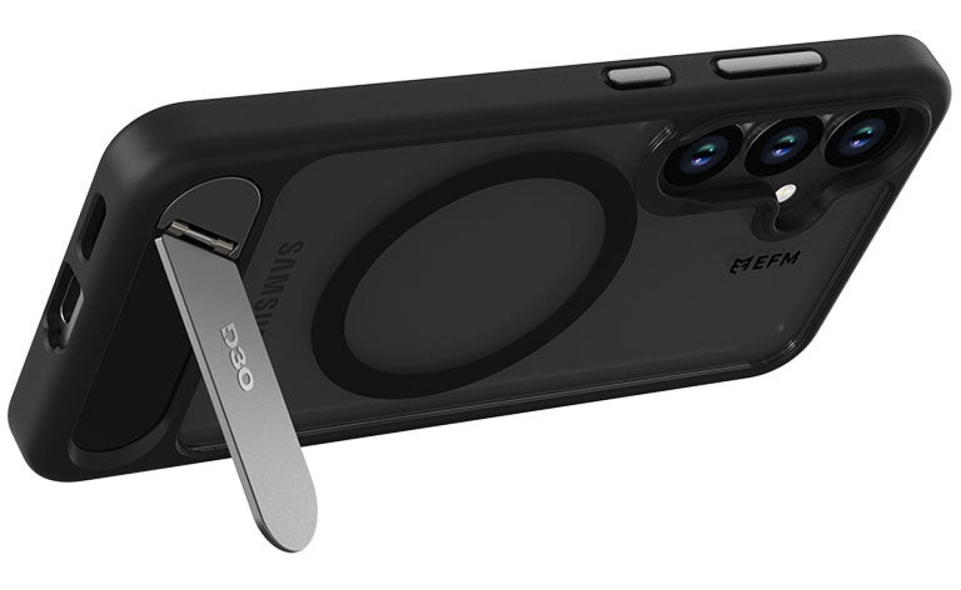 EFM Alta Case with D3O&reg; Bio for Samsung Galaxy S25+ (Black/Clear) EFCTASG295BLA