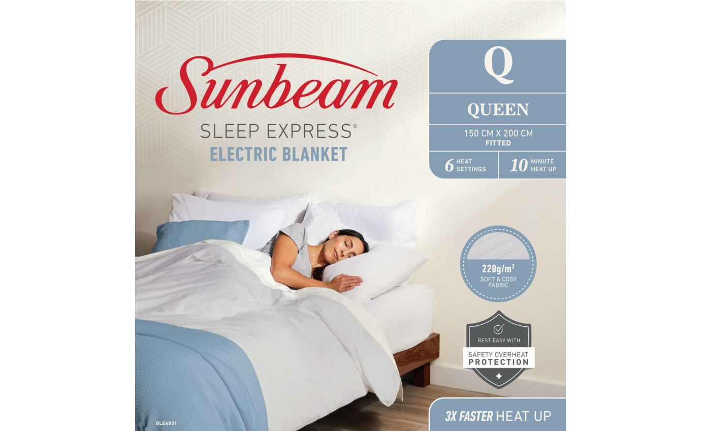 Sunbeam Sleep Express Electric Blanket (Queen) BLE4851