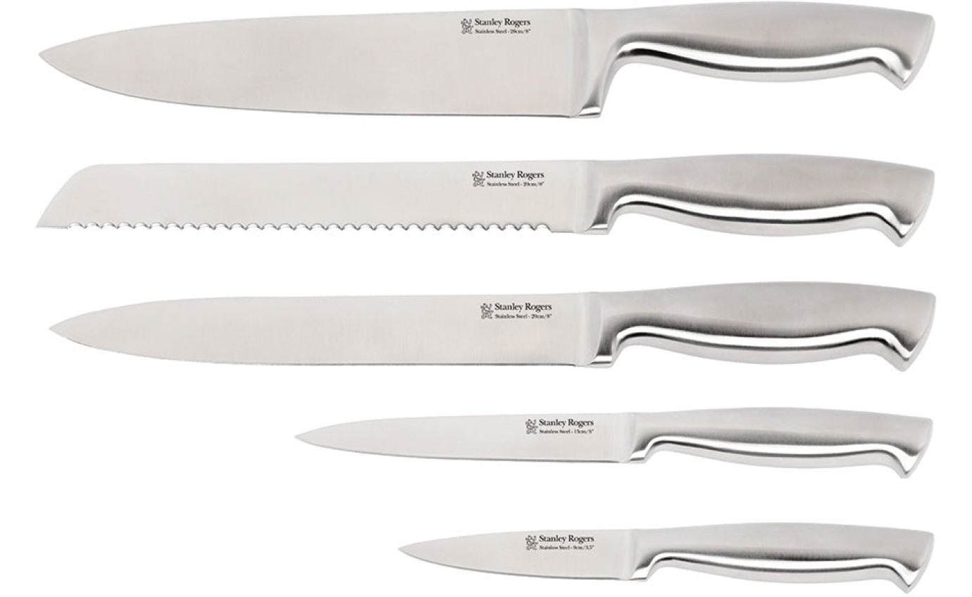 Stanley Rogers Mocha 6 Piece Kitchen Knife Block Set 41418