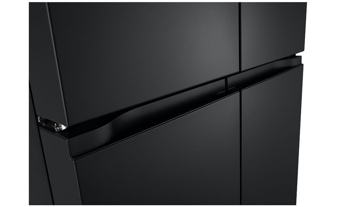 LG 530L Slim Quad Door Fridge (Matt Black) GFB505MBL