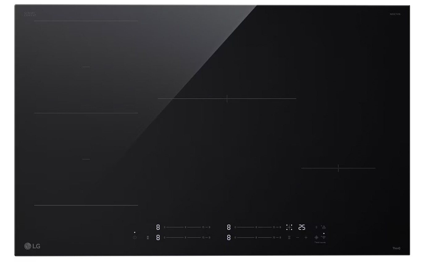 LG 80cm 4 Zone Induction Cooktop BCI807T4BG