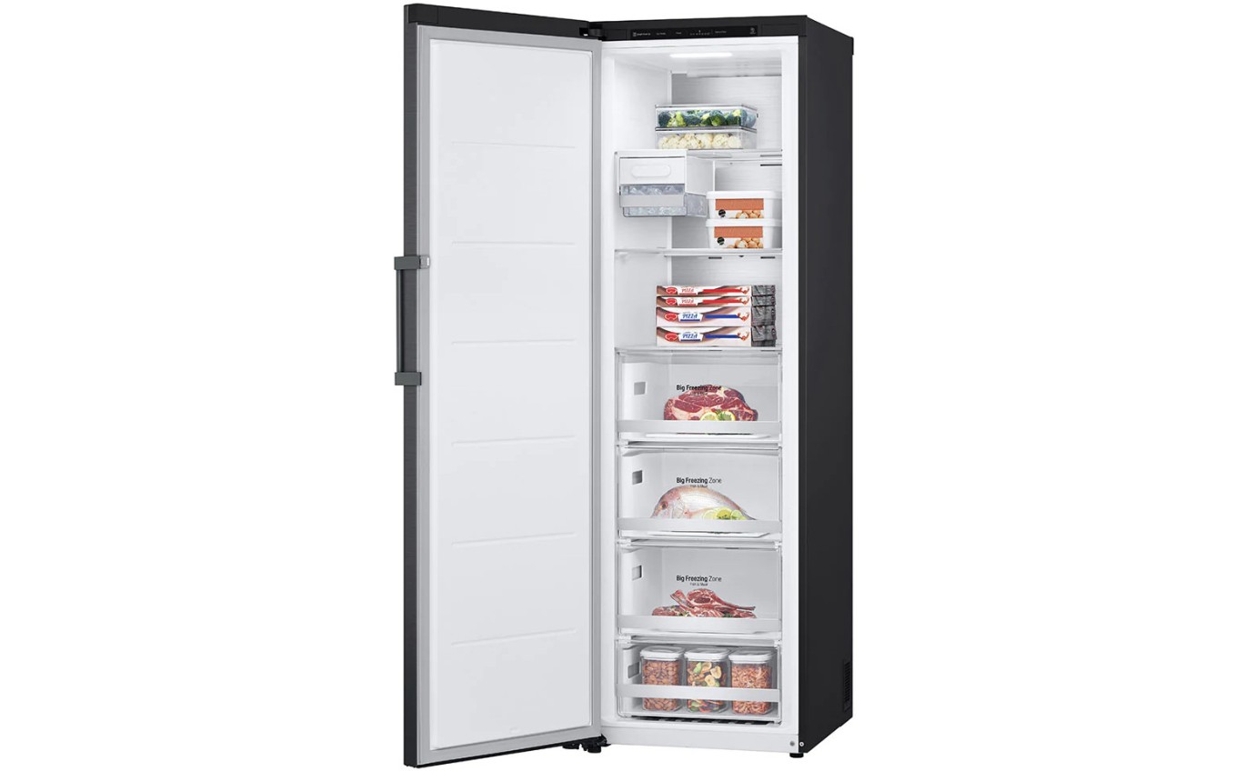 LG 324L Pigeon Pair Upright Freezer (Matte Black) GPF324MBL