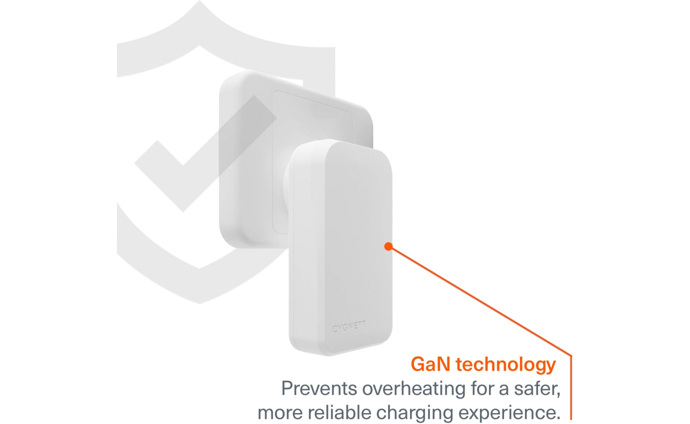 Cygnett ChargePlus Dual USB-C GaN Slim Wall Charger 65W 11901351077