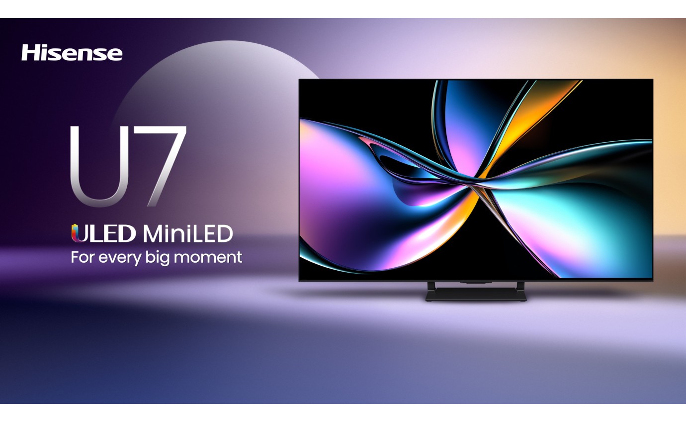 Hisense 55 inch U7QAU ULED Mini LED 4K 165Hz Smart TV 55U7QAU