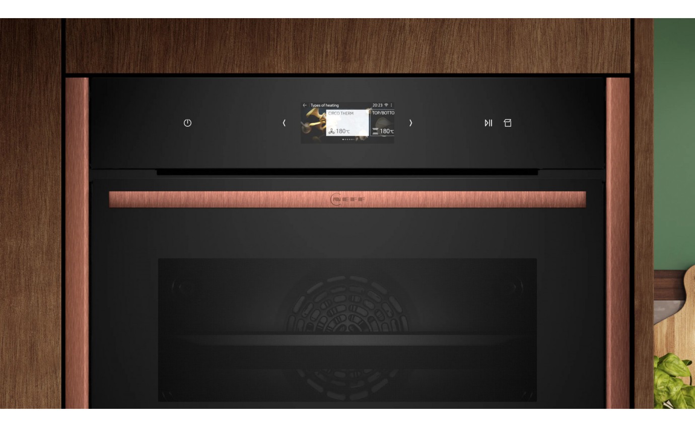 Neff 45cm N 90 Built-in Compact Oven with Steam Function (Brushed Bronze) C29FS31Y0ABB