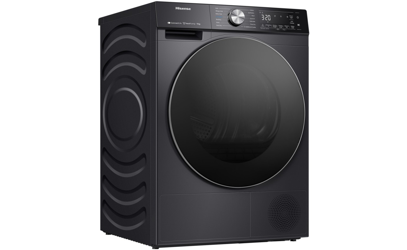 Hisense 9kg Series 7 Heat Pump Dryer (Charcoal Black) HDF7S90HB
