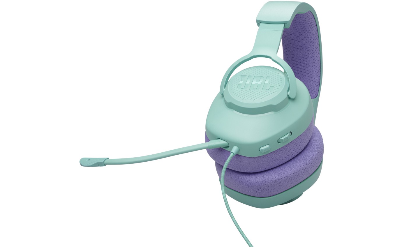 JBL Quantum 100 M2 Wired Over-Ear Headphones (Cyan) JBLQTUM100M2CYN