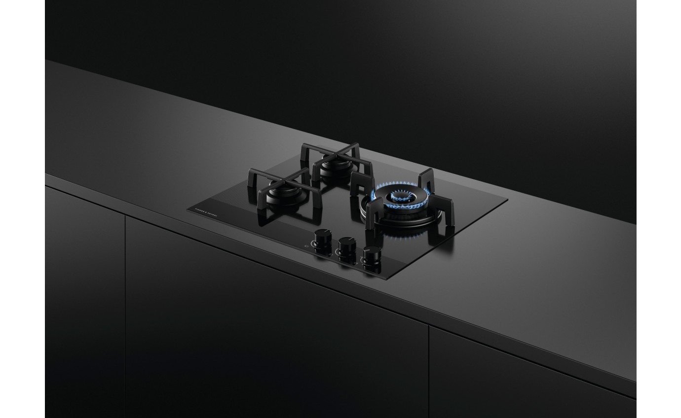 Fisher & Paykel 60cm Series 9 3 Burner Gas Cooktop, LPG CG603DLPGB4