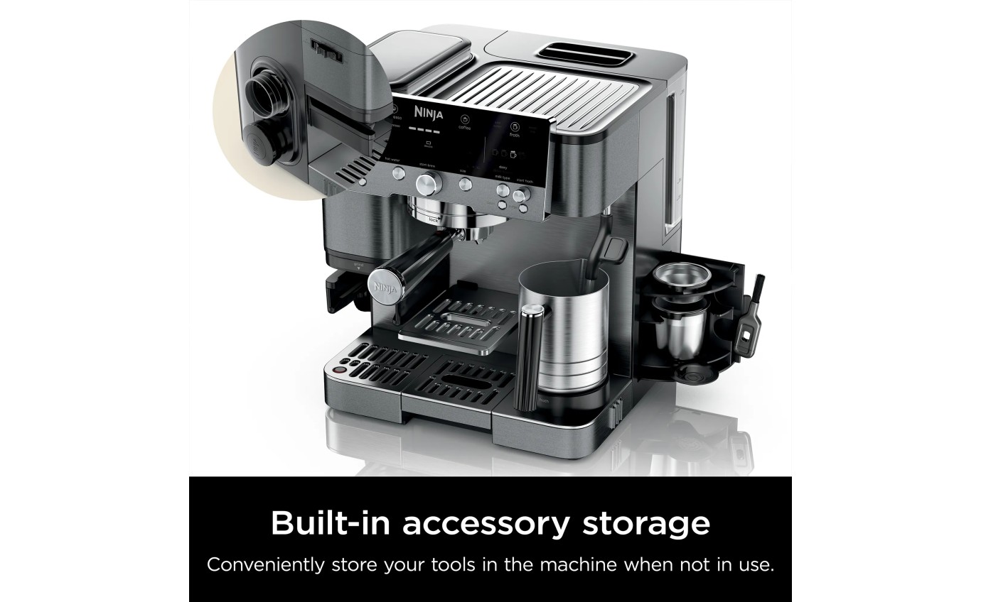 Ninja Luxe Caf&eacute; Premier Espresso Machine (Gunmetal) ES601GM