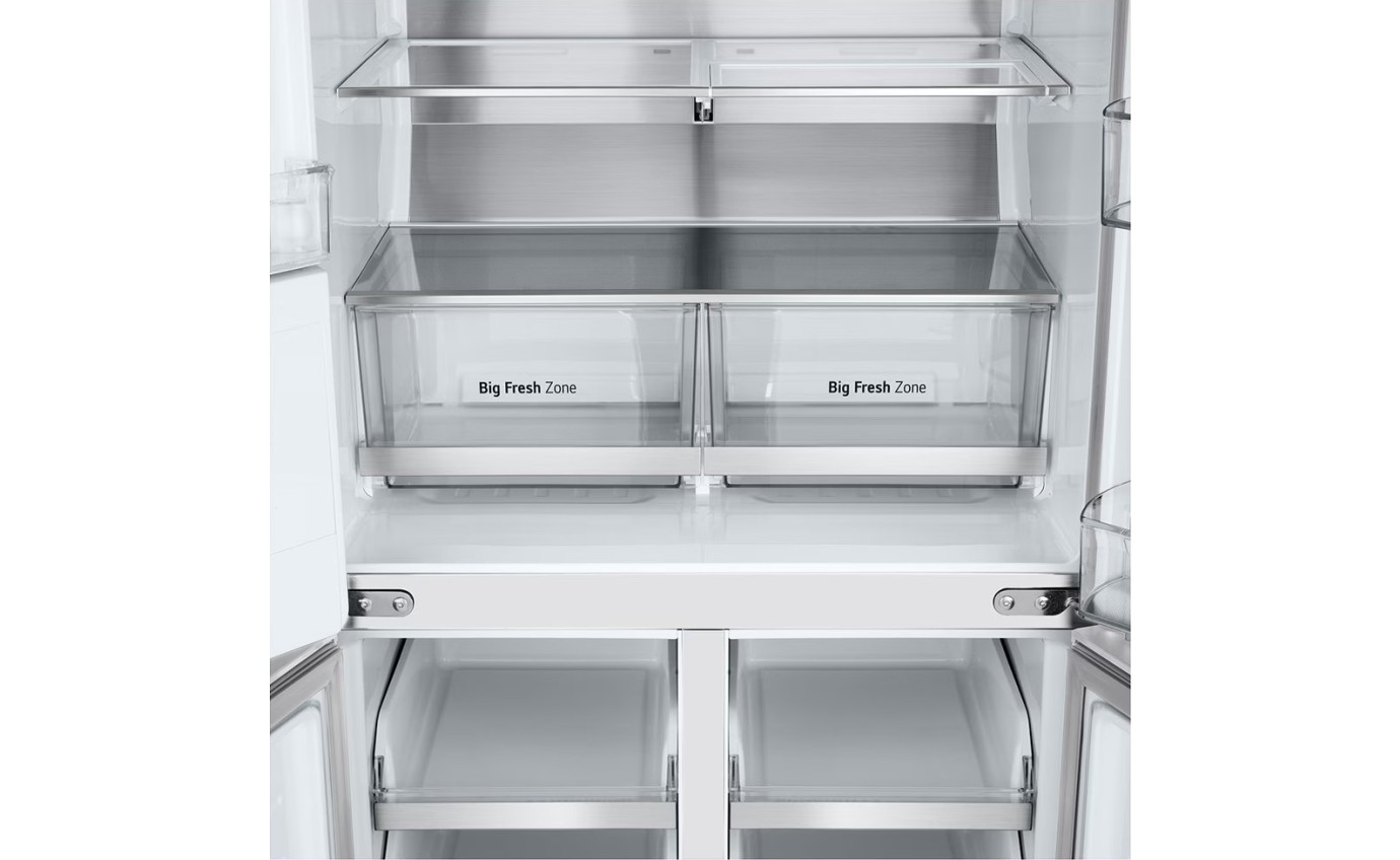 LG 506L Quad Door Fridge (White) GFL500MWH