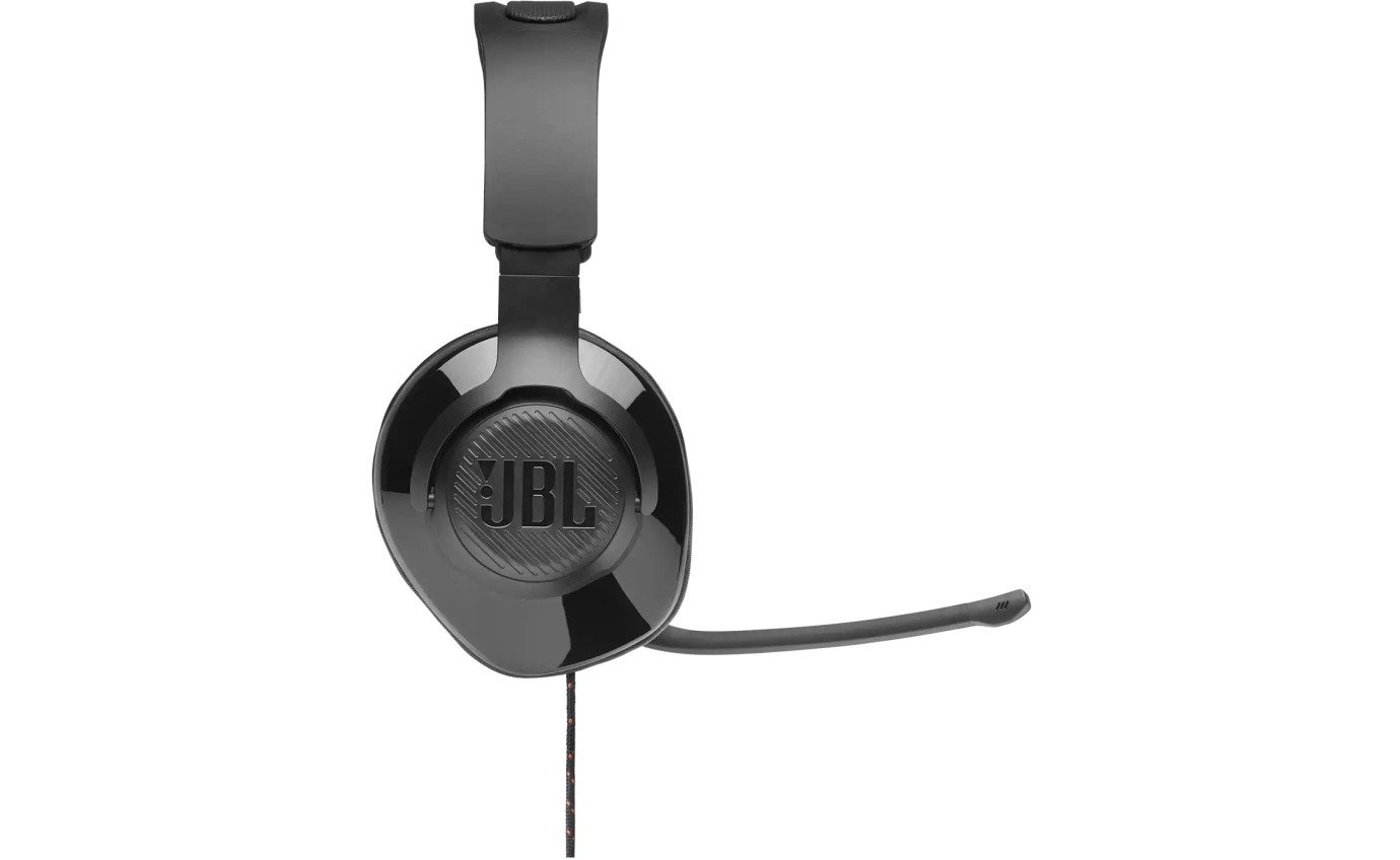 JBL Qantum 200 Wired Gaming Headset with Flip-up Mic (Black) JBLQUANTUM200BLK