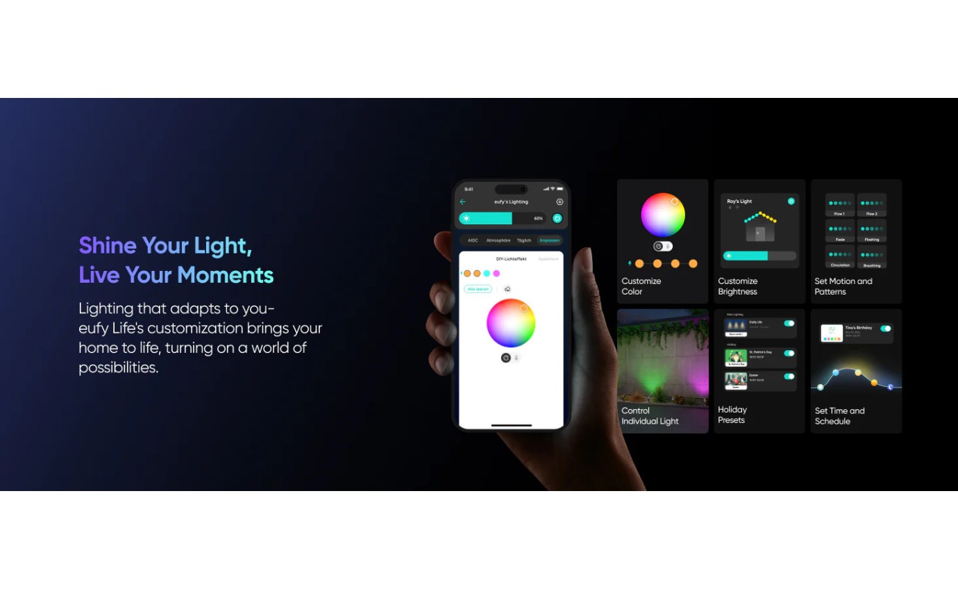 eufy Outdoor Spotlights E10 (2 Pack) T8L20C11