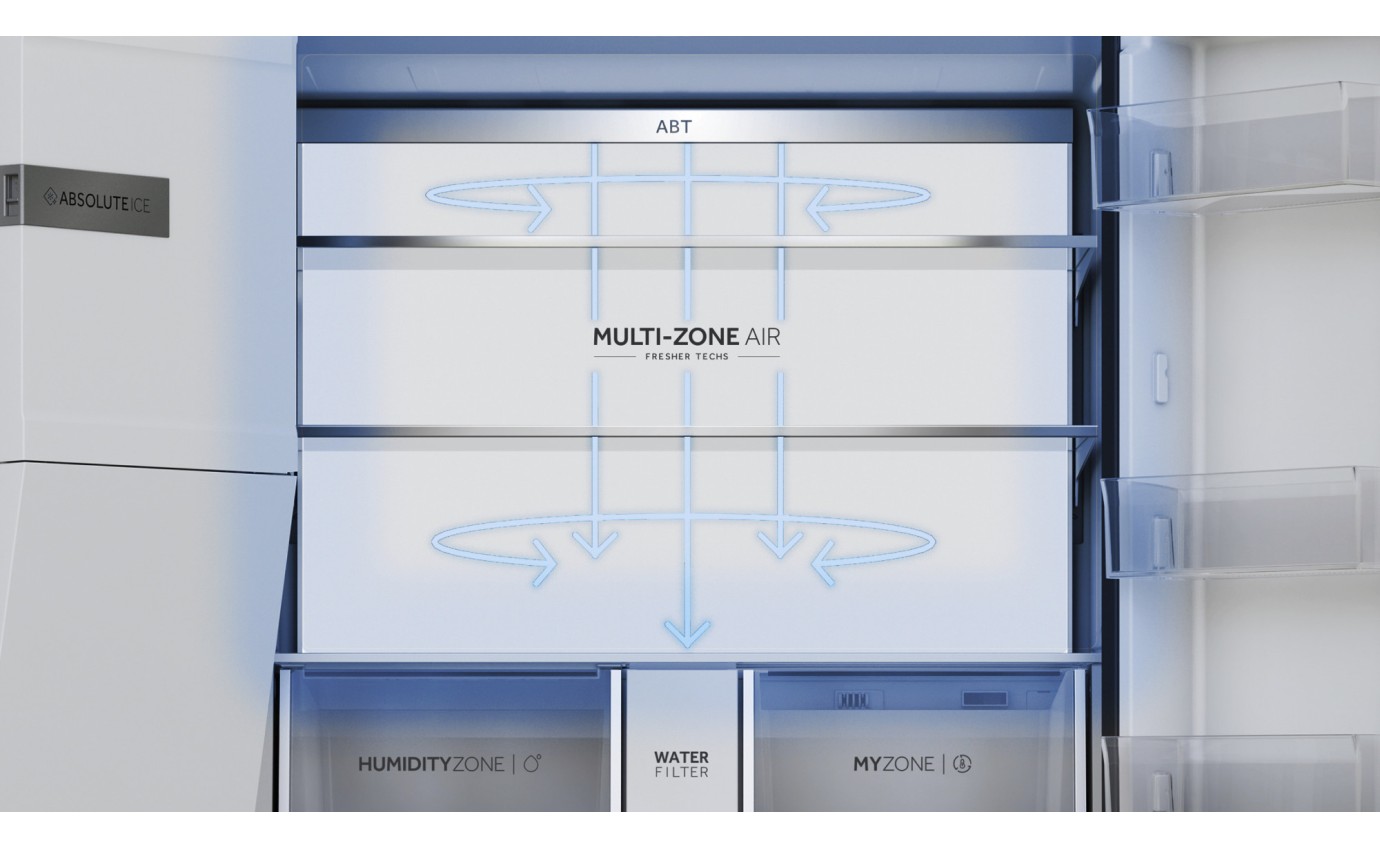 Haier 601L 600 Series Quad Door Refrigerator Freezer (Satina) HRF680YZS