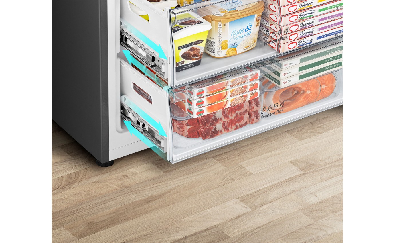 Hisense 503L Bottom Mount Fridge (Stainless Steel) HRBM503S