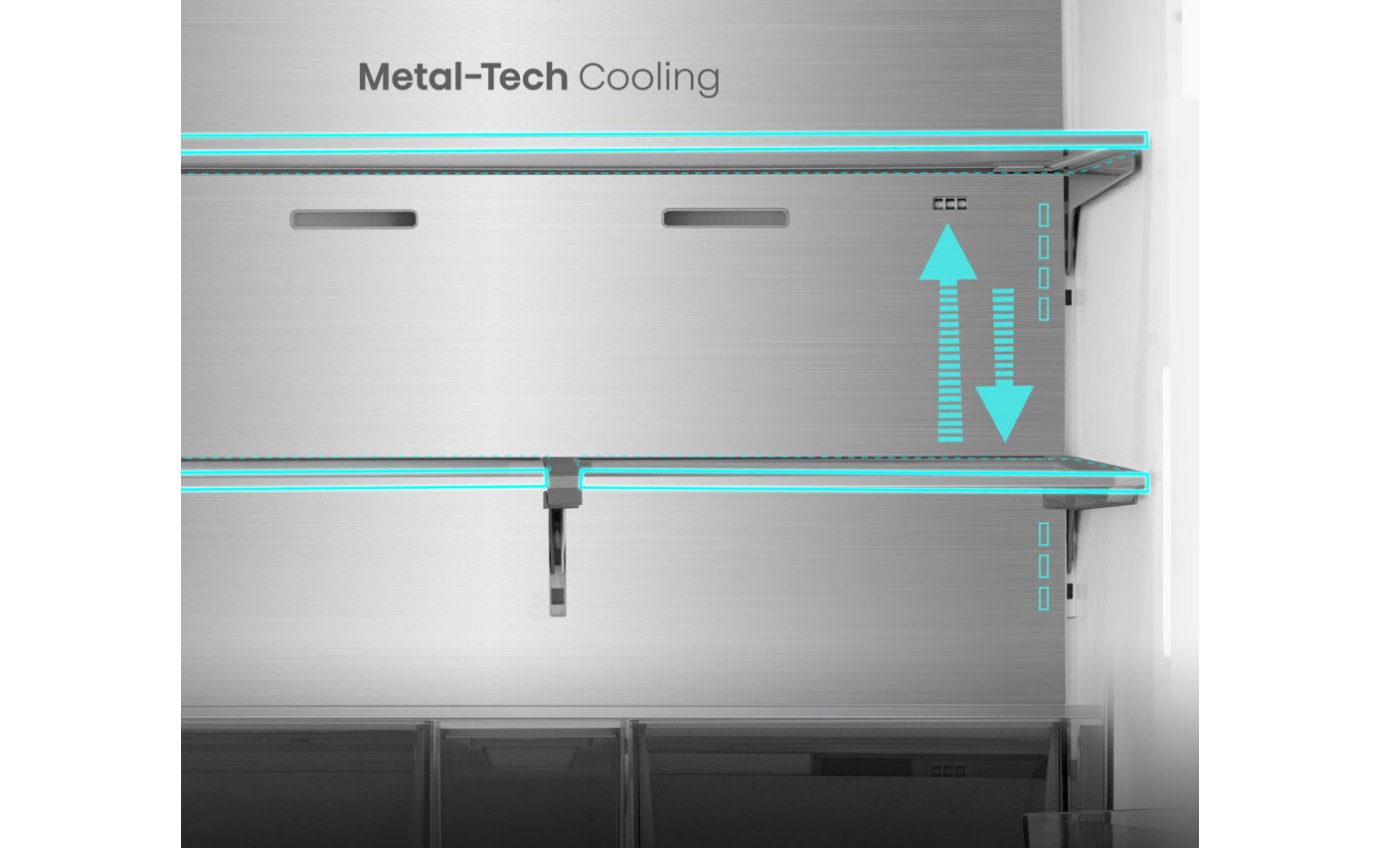 Hisense 640L PureFlex French Door Fridge (Stainless Steel) HRCD640TSW