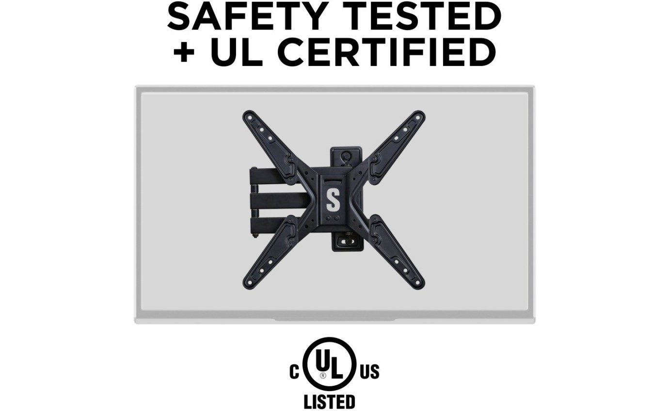 Secura Full-Motion Wall Mount for 26 inch-55 inch Flat-Panel TVs up to 27kg QMF320B2