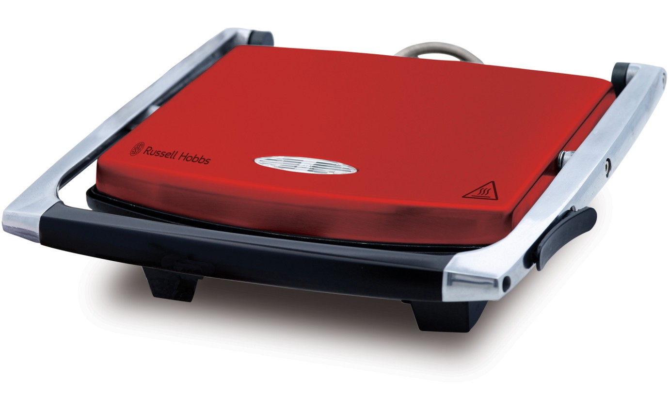 Russell Hobbs 4 Slice Sandwich Press (Gloss Red) RHSP801RED