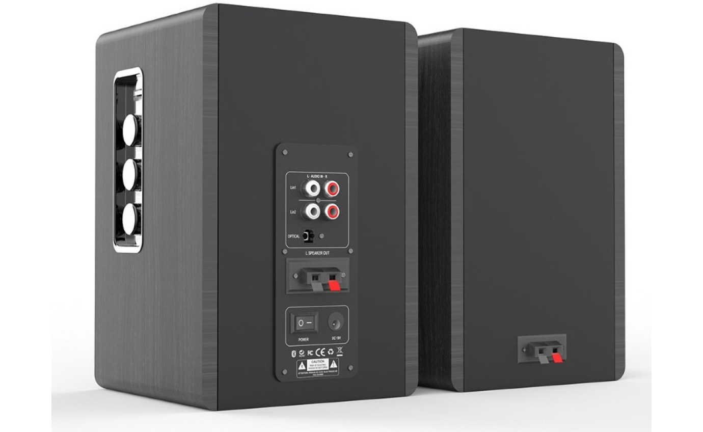 Silcron SLR01 50W Wireless Active Bookshelf Speakers (Black) SLR01BK