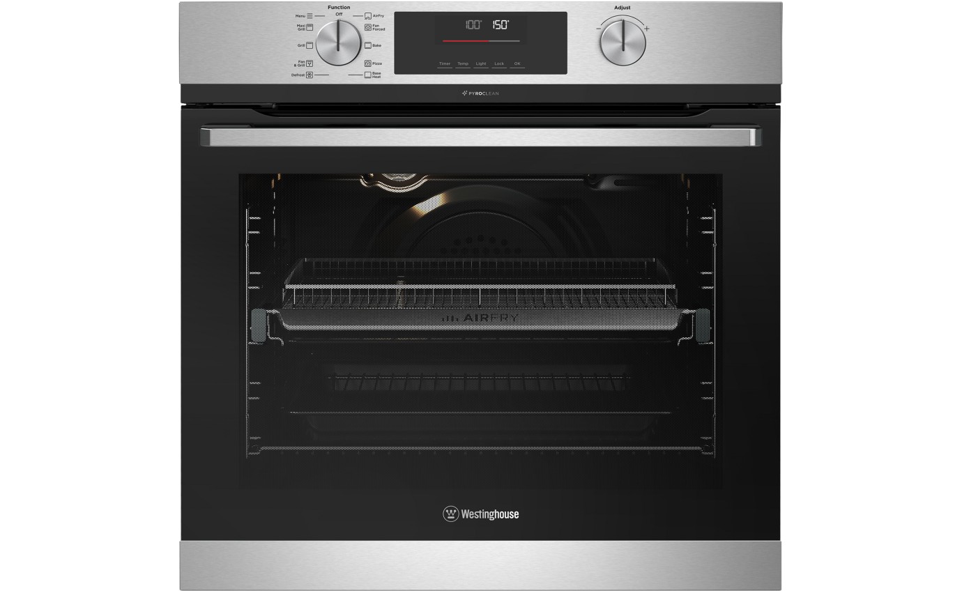 Westinghouse 60cm Multifunction PyroClean Oven with AirFry (Stainless Steel) WVEP6716SD