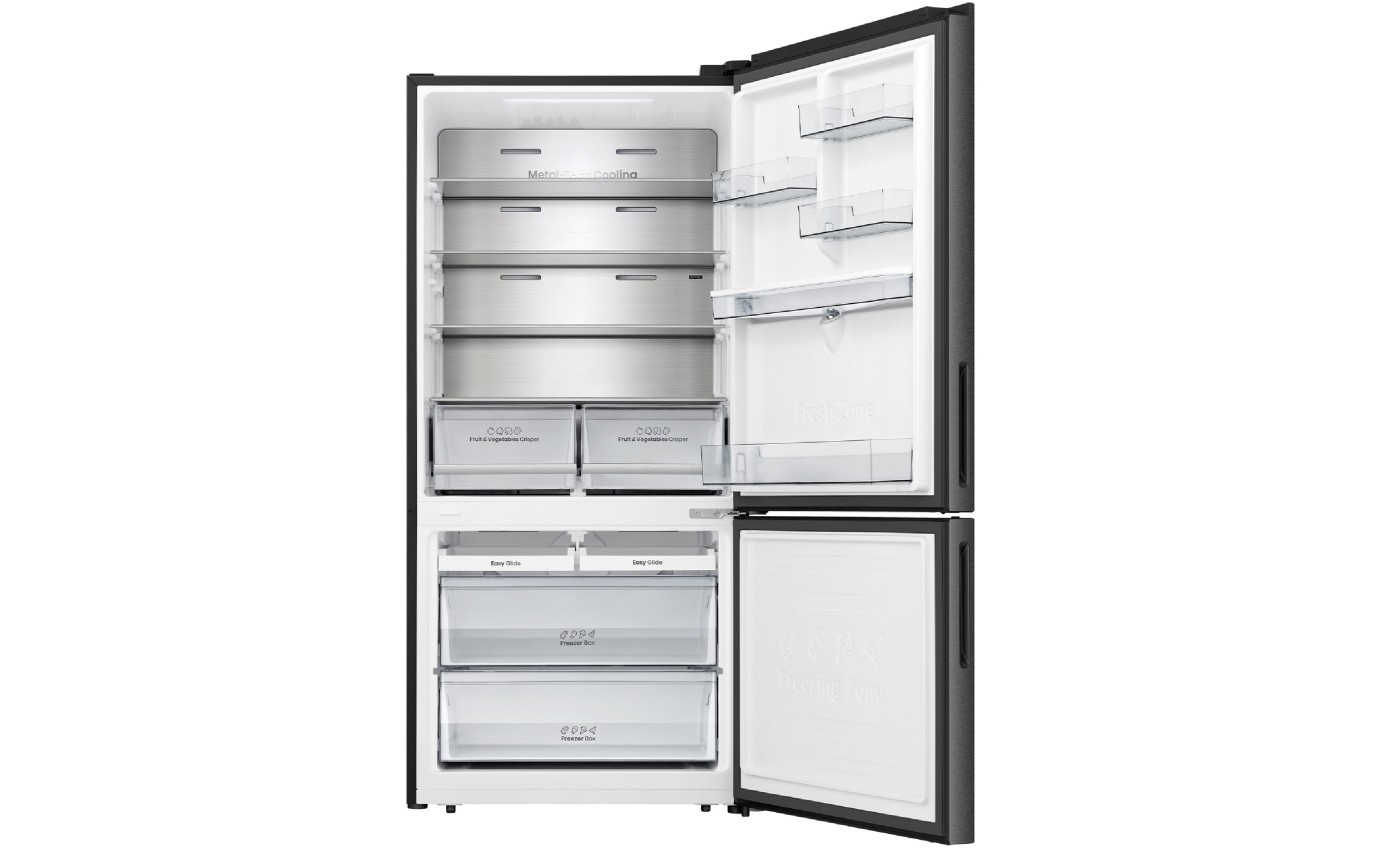 Hisense 500L Bottom Mount Fridge (Dark Stainless) HRBM500TBW