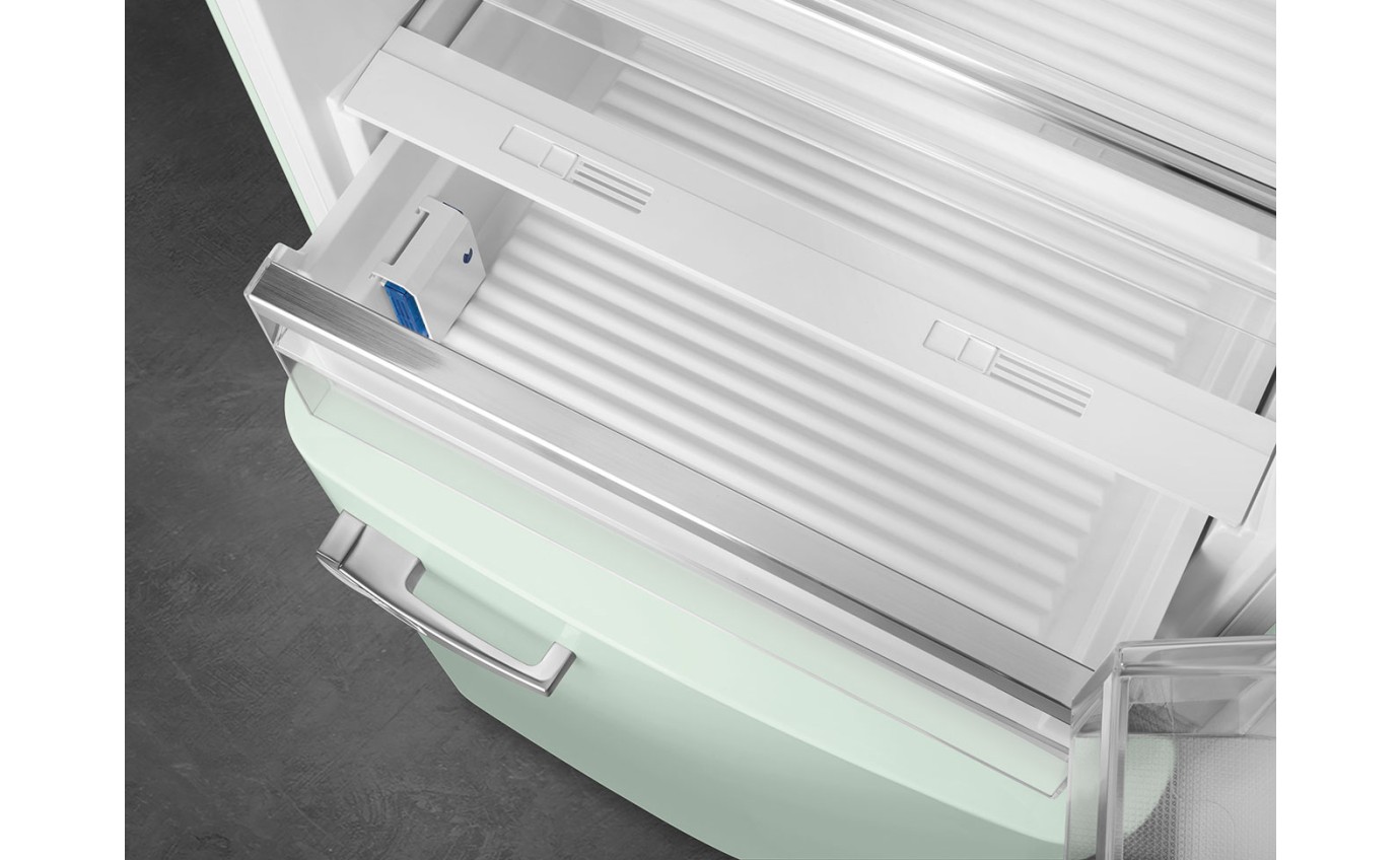 Smeg 481L 50s Style Retro Bottom Mount Fridge (Pastel Green) FAB38RPG5AU