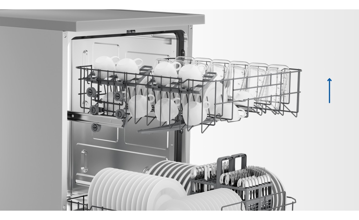 Haier 60cm 300 Series Freestanding Dishwasher (Satina) HDW13F0S1