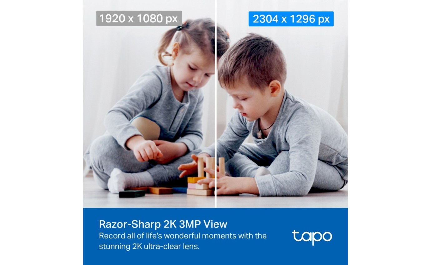 Tapo 2K Pan/Tilt Home Security Wi-Fi Camera TAPOC210