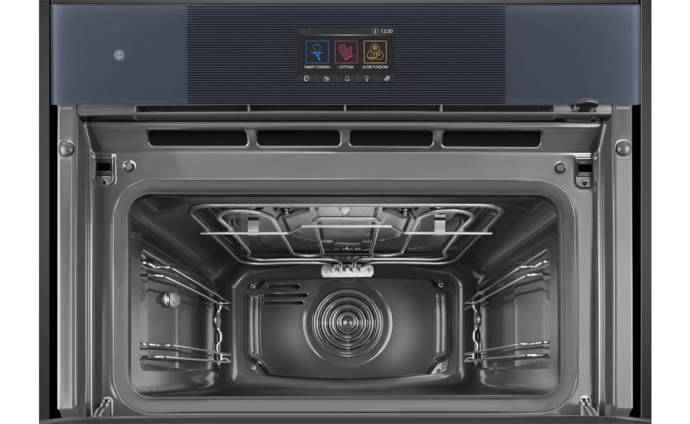 Smeg 45cm Linea Galileo Omnichef Oven with Vapour Clean - Neptune Grey SO4104APG
