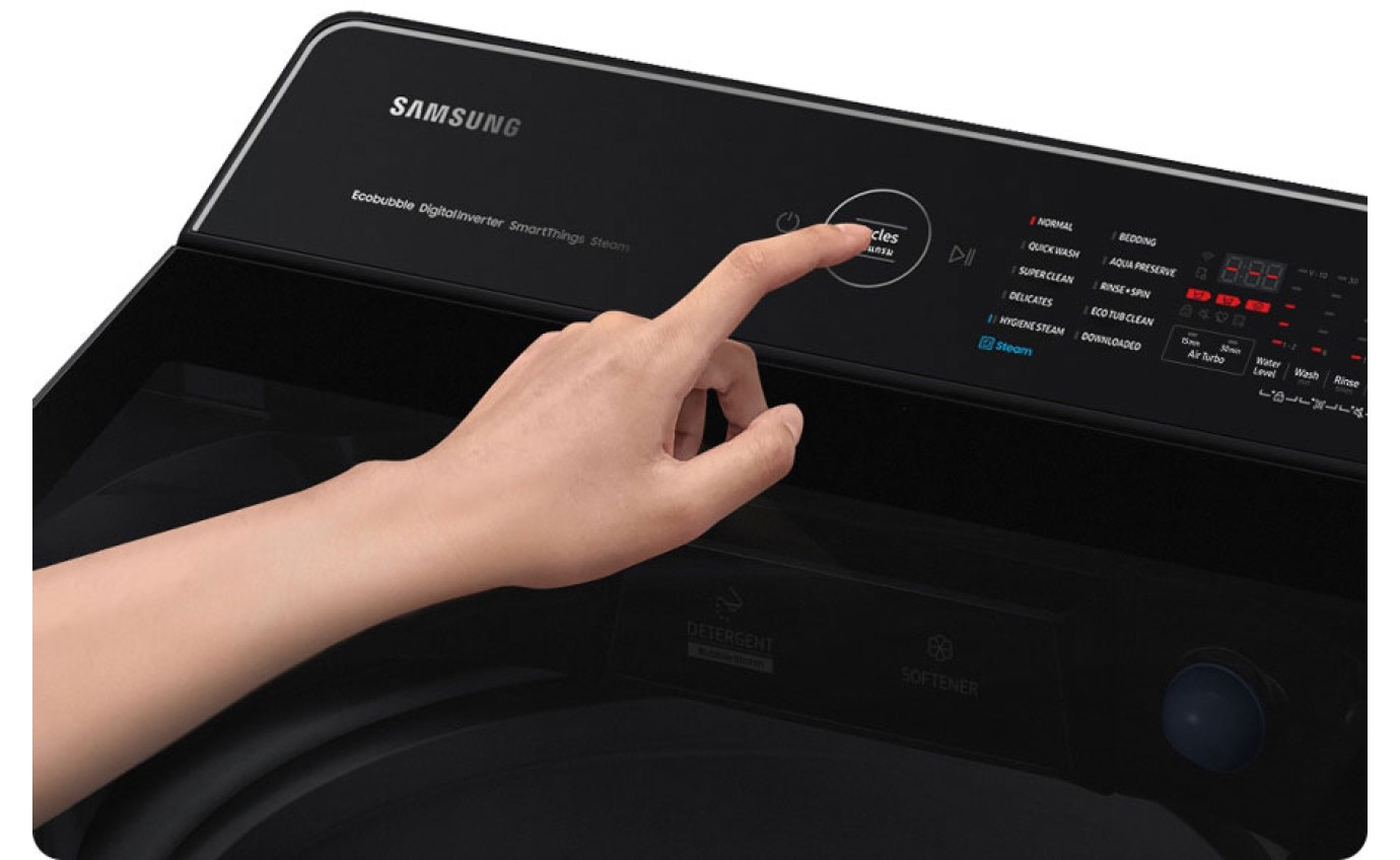 Samsung 9kg Top Load Washing Machine (Black) WA90CG6745BV