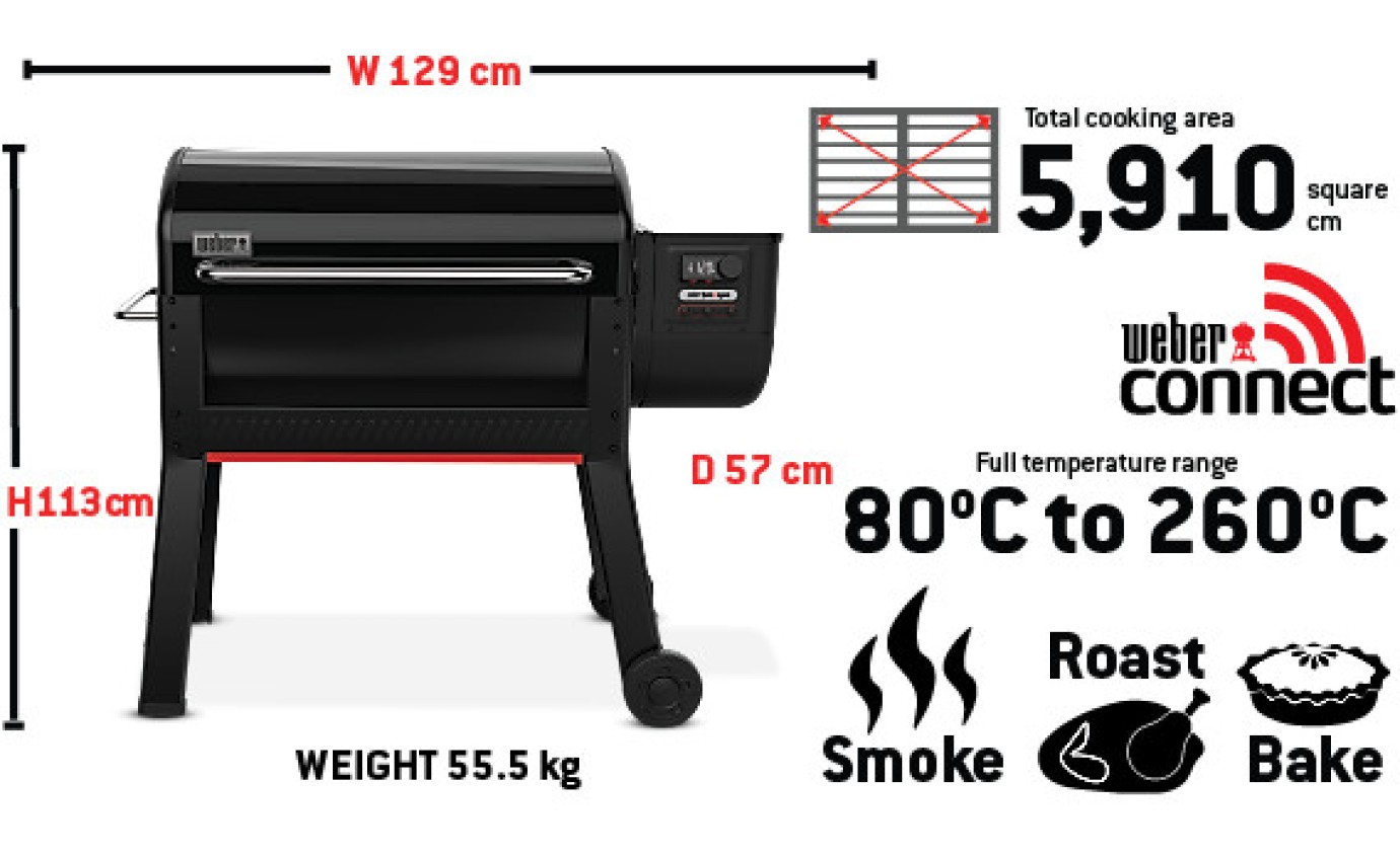 Weber Smoque&trade; XL Pellet Smoker BBQ 1500827