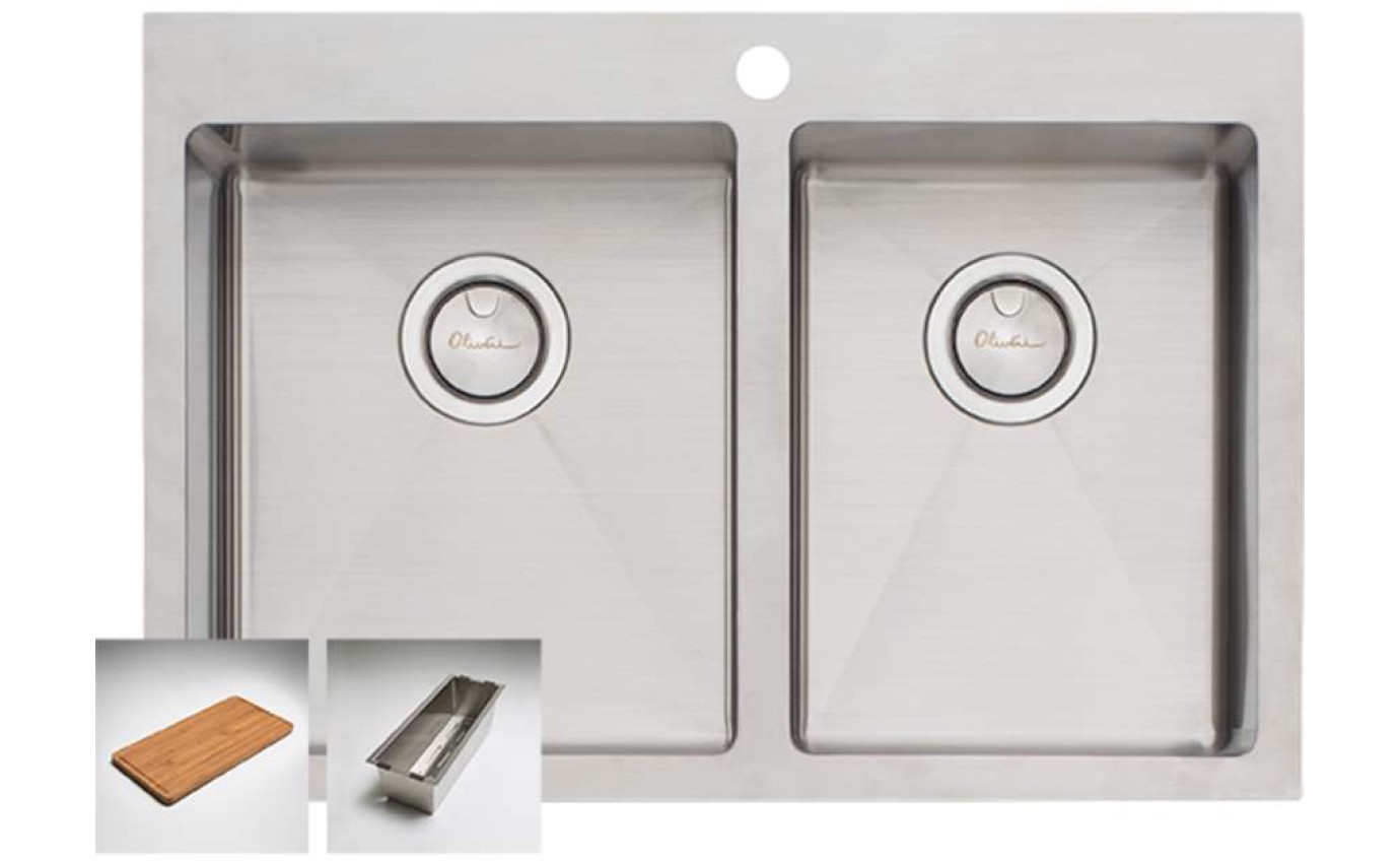 Oliveri Apollo 1 & 3/4 Bowl Sink AP1425