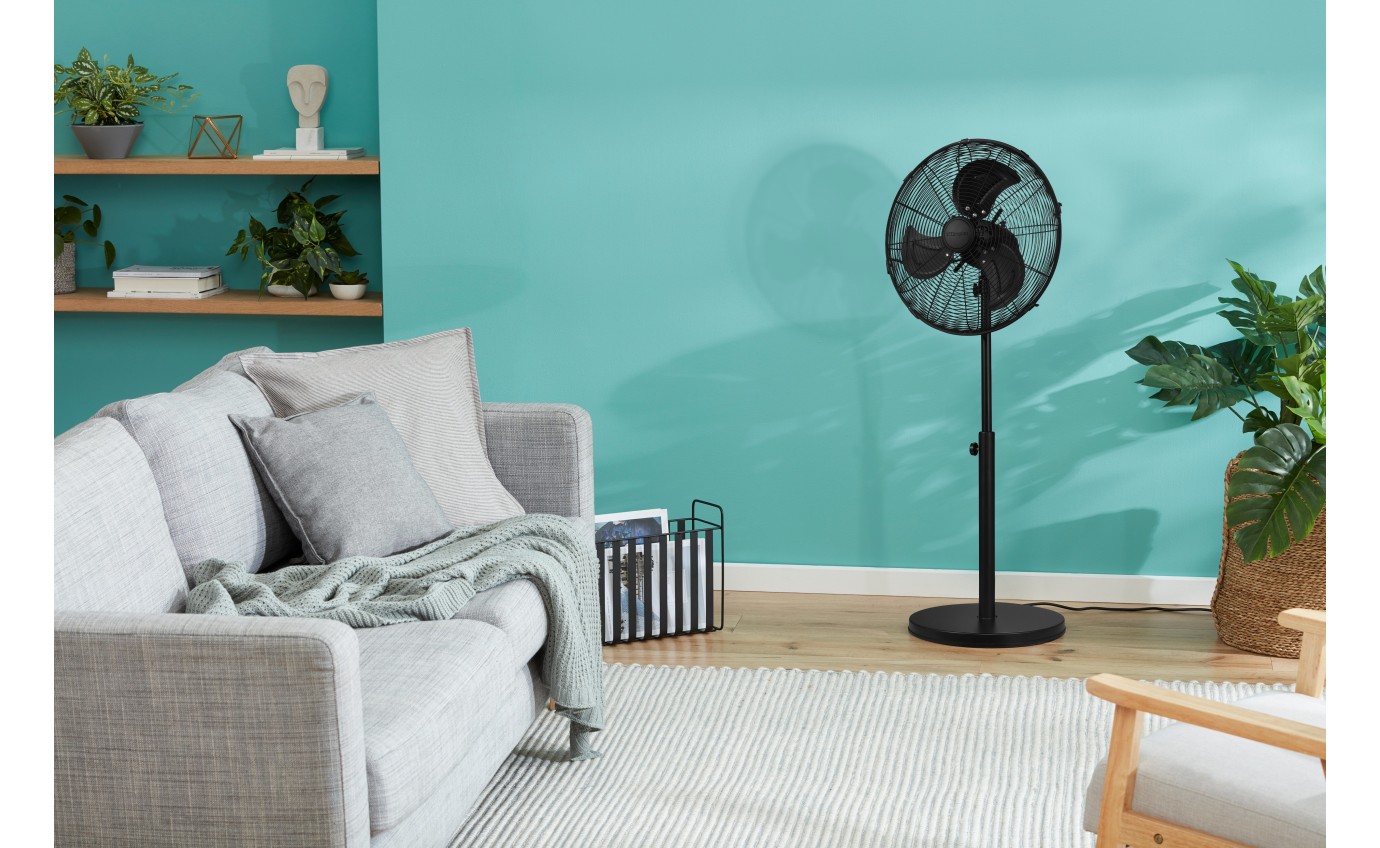 Dimplex 40cm High Velocity Pedestal Fan (Matte Black) DCPF40MBLK2