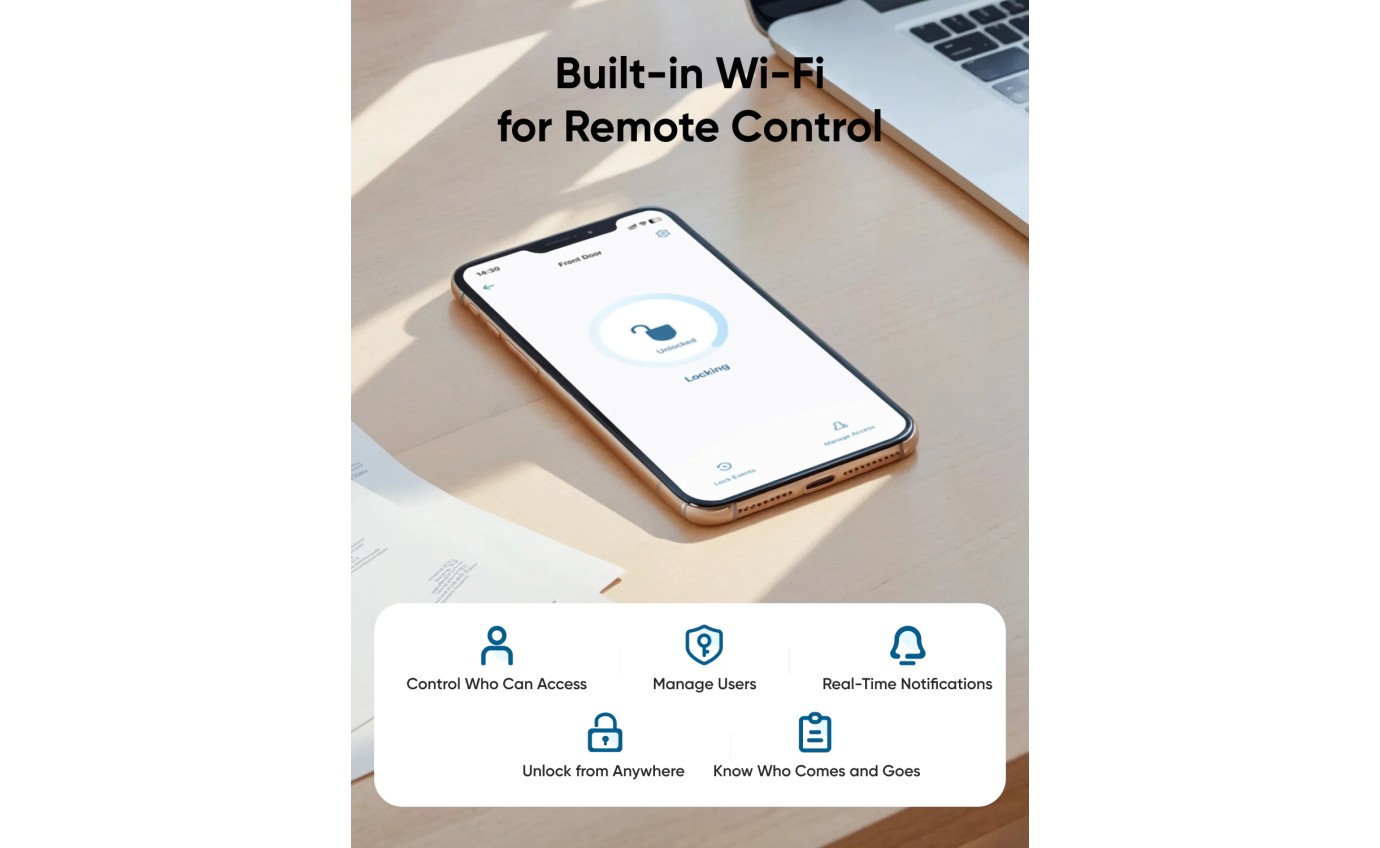 eufy Security Smart Lever Lock C33 (Black) T85L0C11