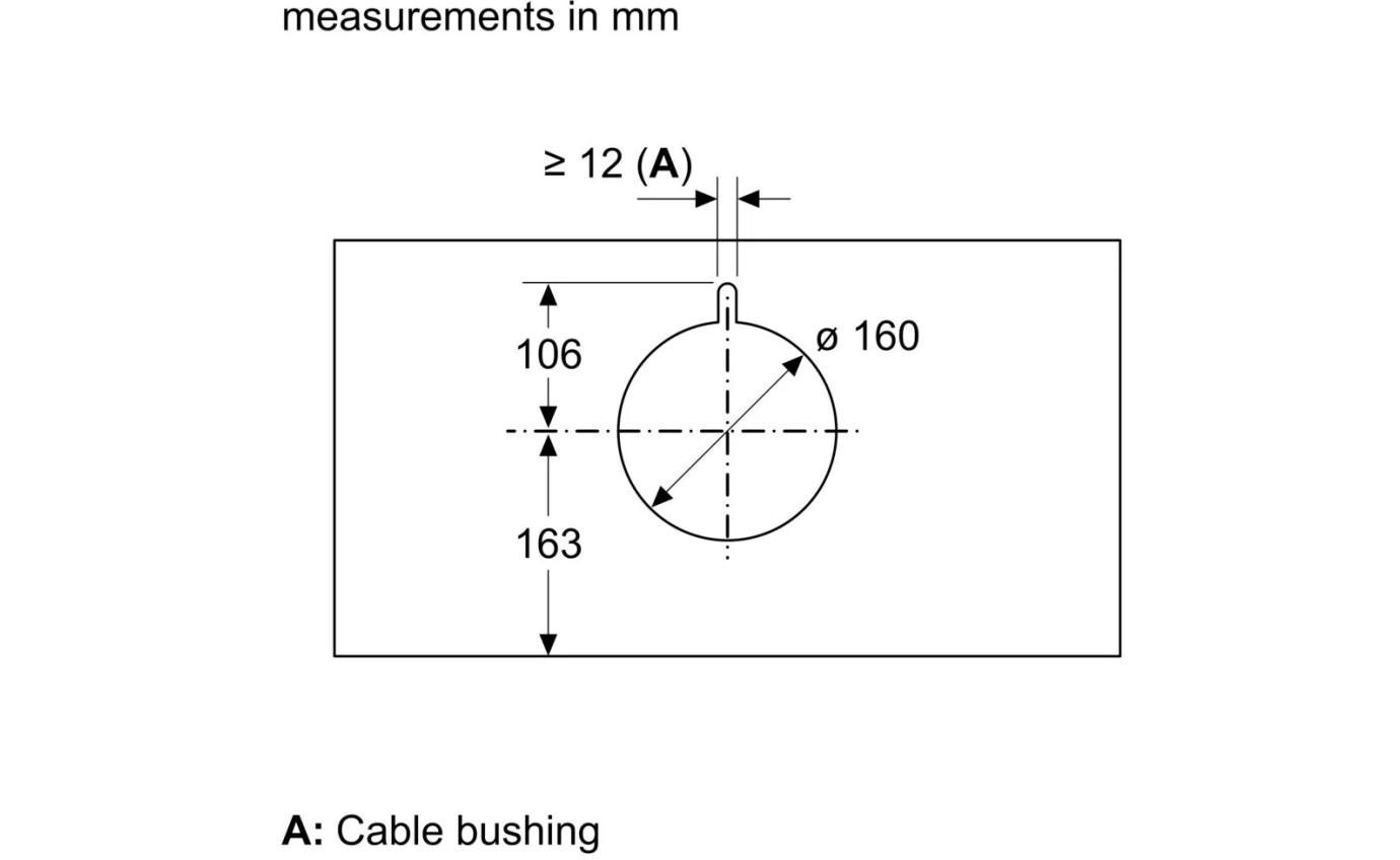 Bosch 90cm Series 6 Integrated Design Rangehood (Black) DBB97AM60A
