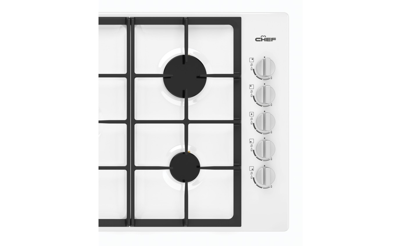 Chef 90cm 5 Burner Gas Cooktop CHG954WC