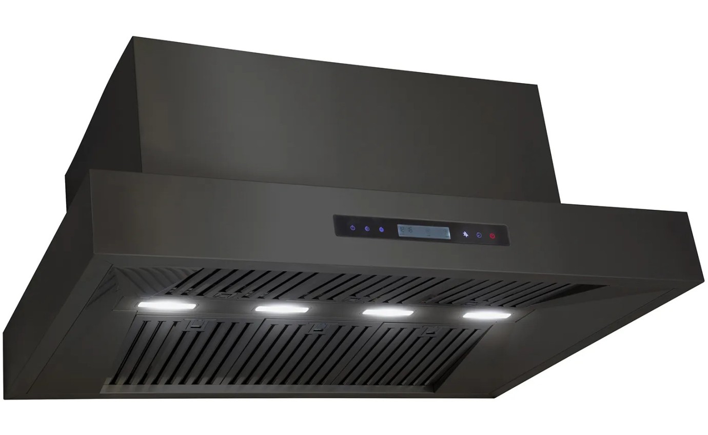 Excelsior 120cm Black BBQ Rangehood CXWB12082BLK