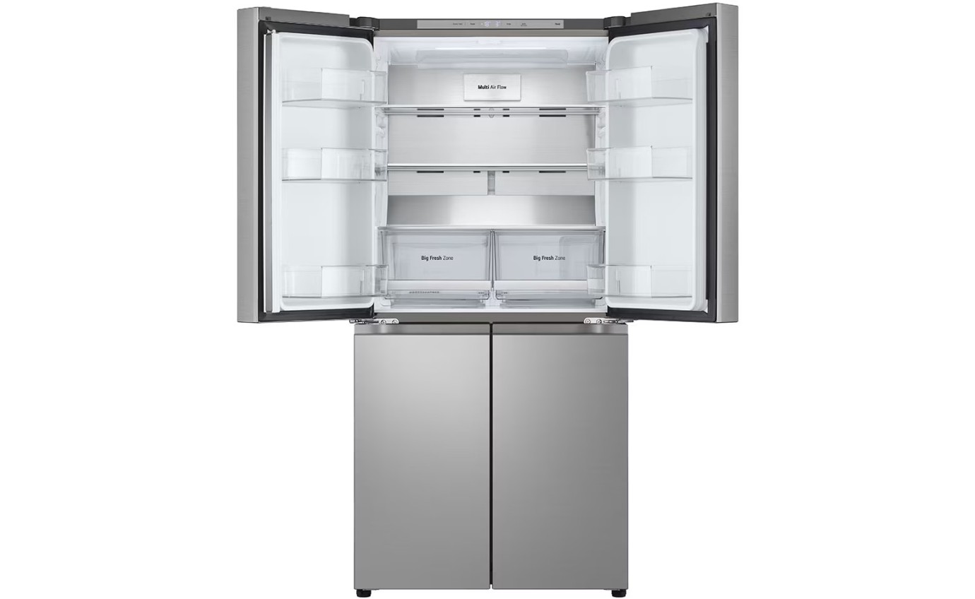 LG 530L Slim French Door Fridge (Stainless Steel) GFB505PL