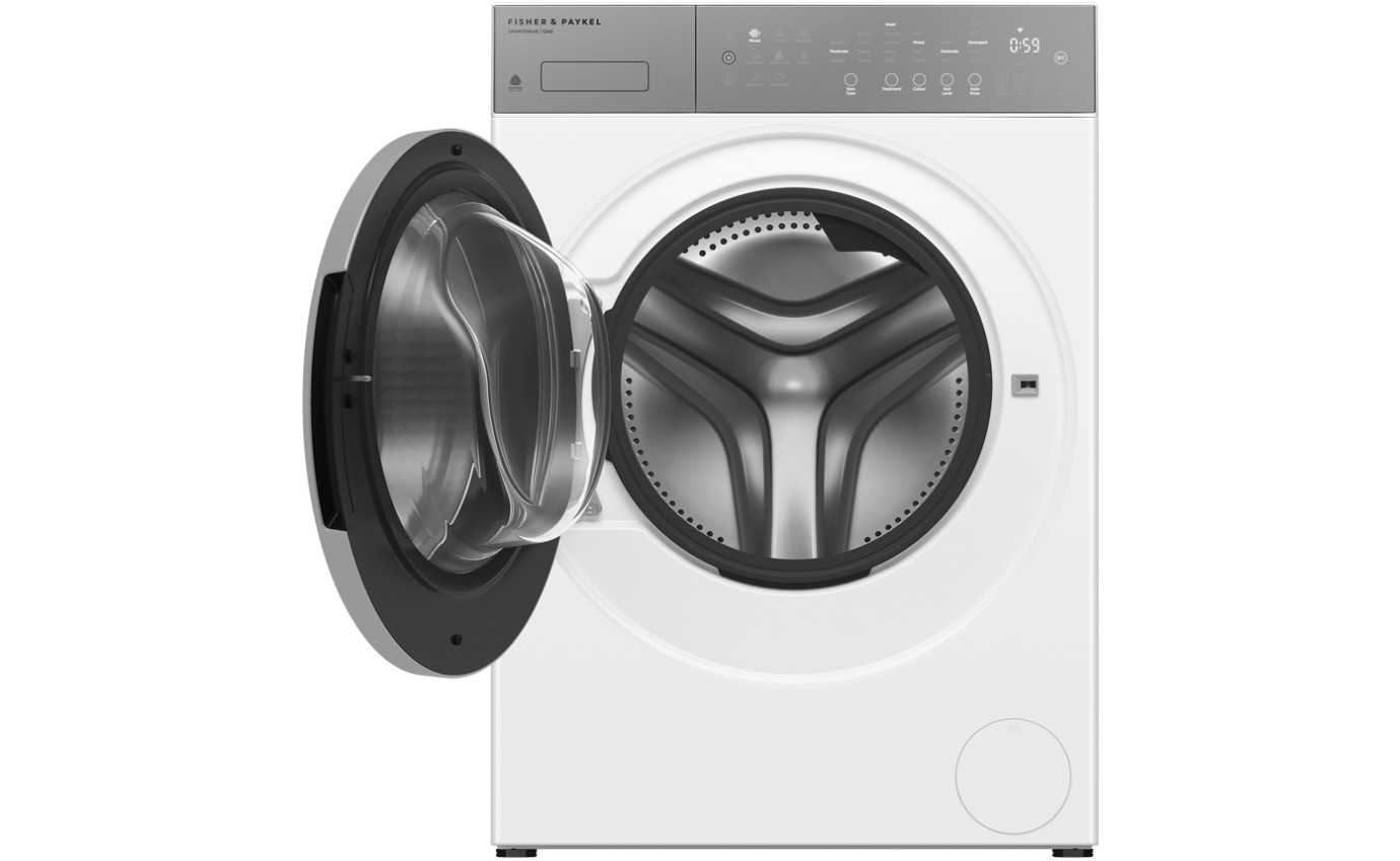 Fisher & Paykel 12kg Series 5 Contemporary Front Loader Washing Machine (White) WH1260P5