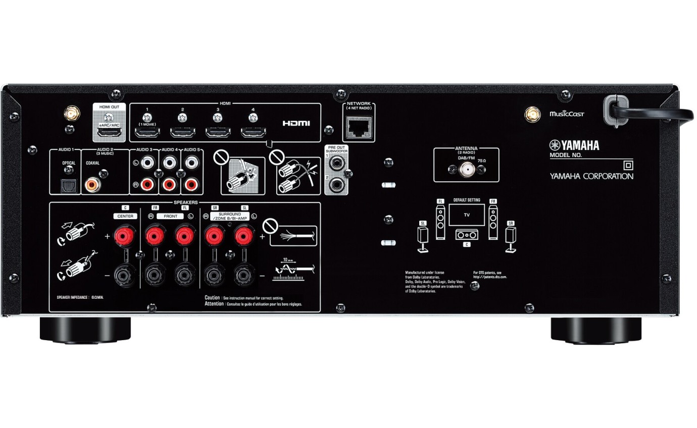 Yamaha RX-V4A 5.2ch 80W AV Reciever VDK2220