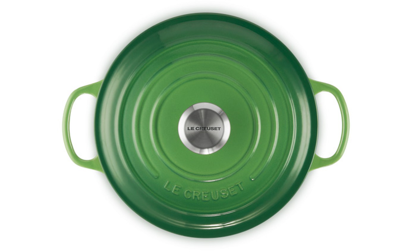 Le Creuset 24cm Cast Iron Round Casserole (Bamboo Green) 21177244082430