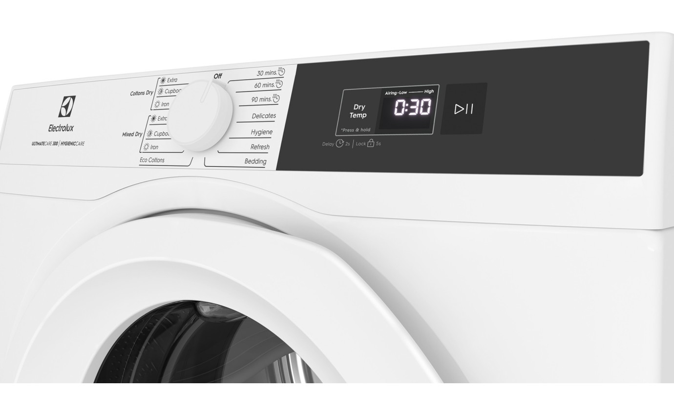 Electrolux 6kg UltimateCare 300 Vented Dryer with SensorDry EDV605H3WC