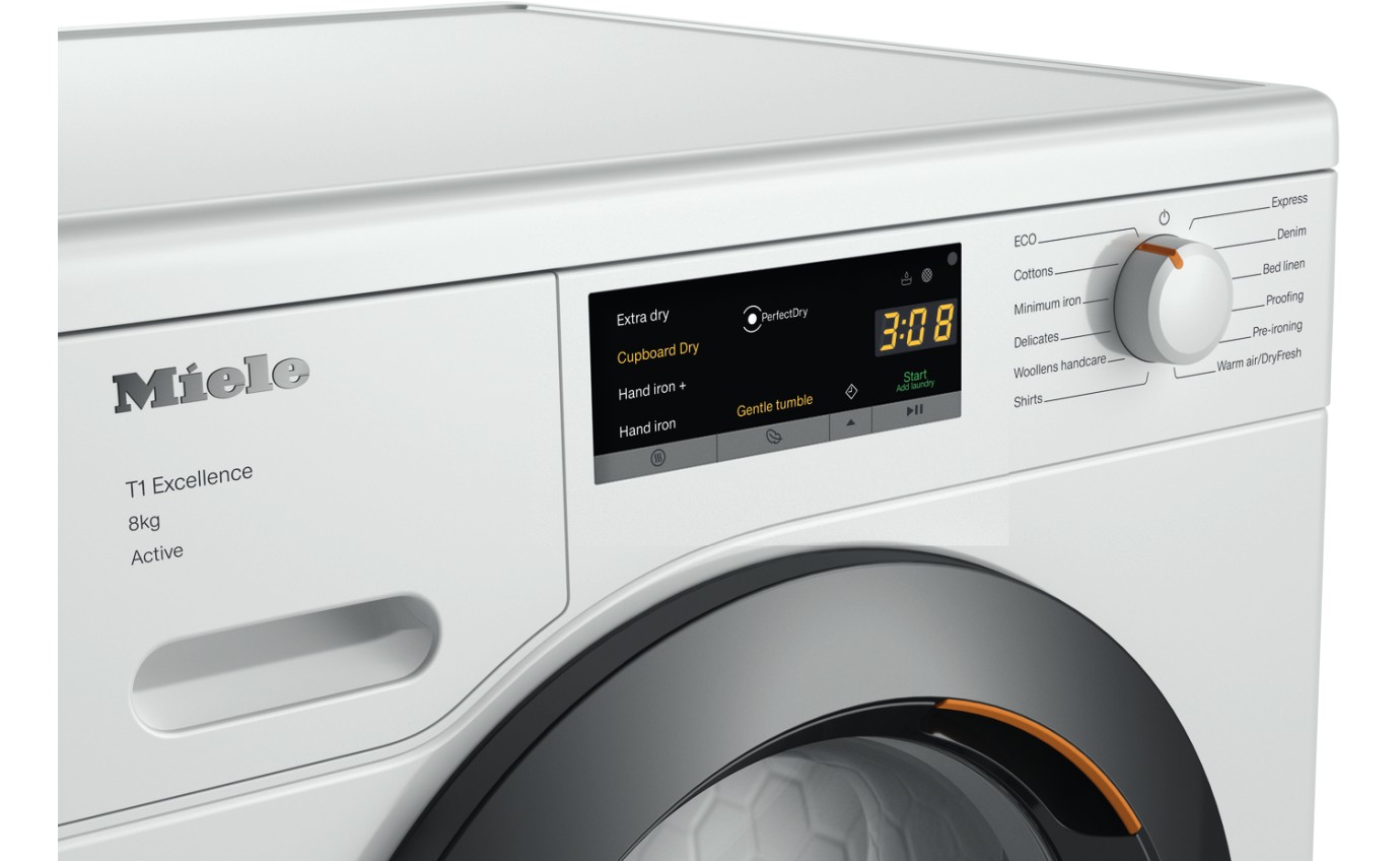 Miele 8kg Active T1 Heat Pump Dryer TEA325WP