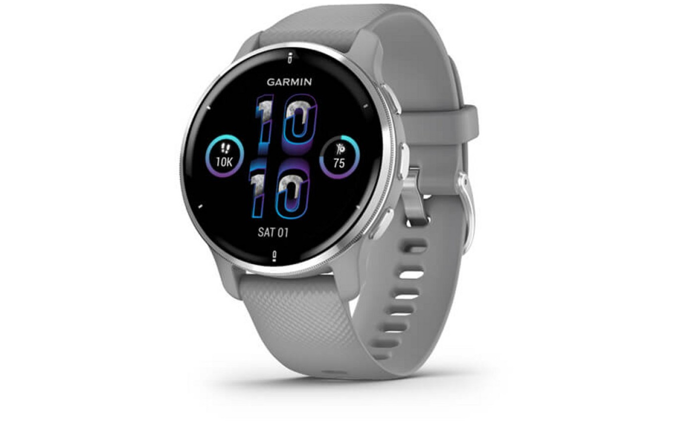 Garmin Venu® 2 Plus Smartwatch (Powder Grey) 0100249610