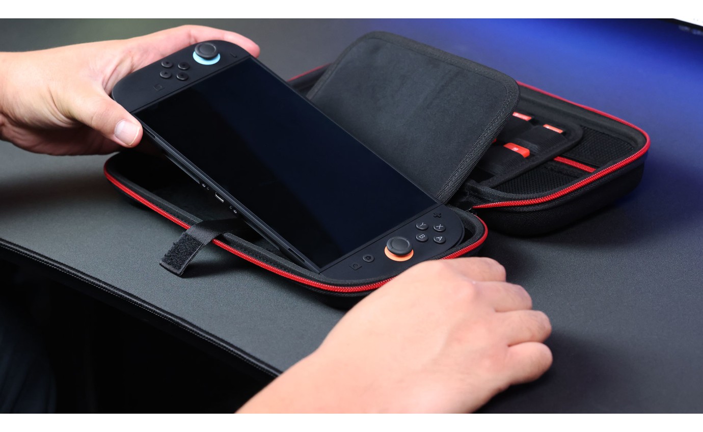 Powerwave Premium Carry Case for Nintendo Switch 2 (Black Crimson) 169381