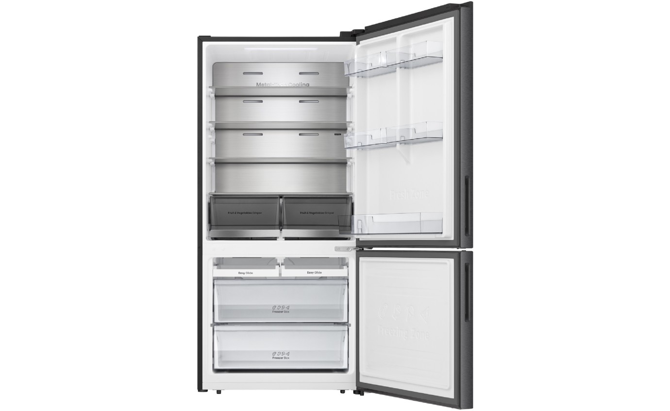 Hisense 503L Bottom Mount Fridge (Dark Stainless Steel) HRBM503E