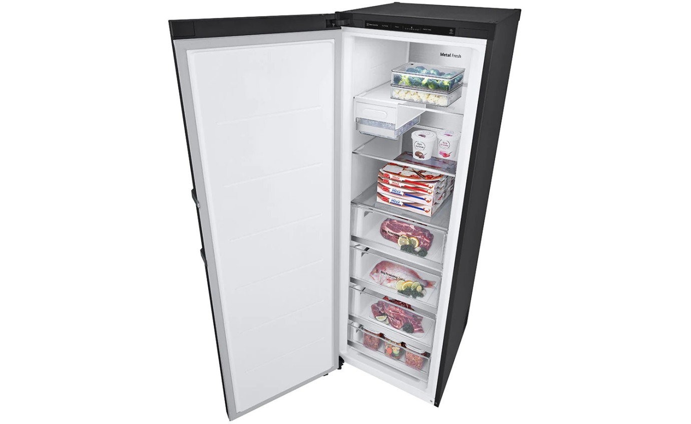 LG 324L Pigeon Pair Upright Freezer (Matte Black) GPF324MBL