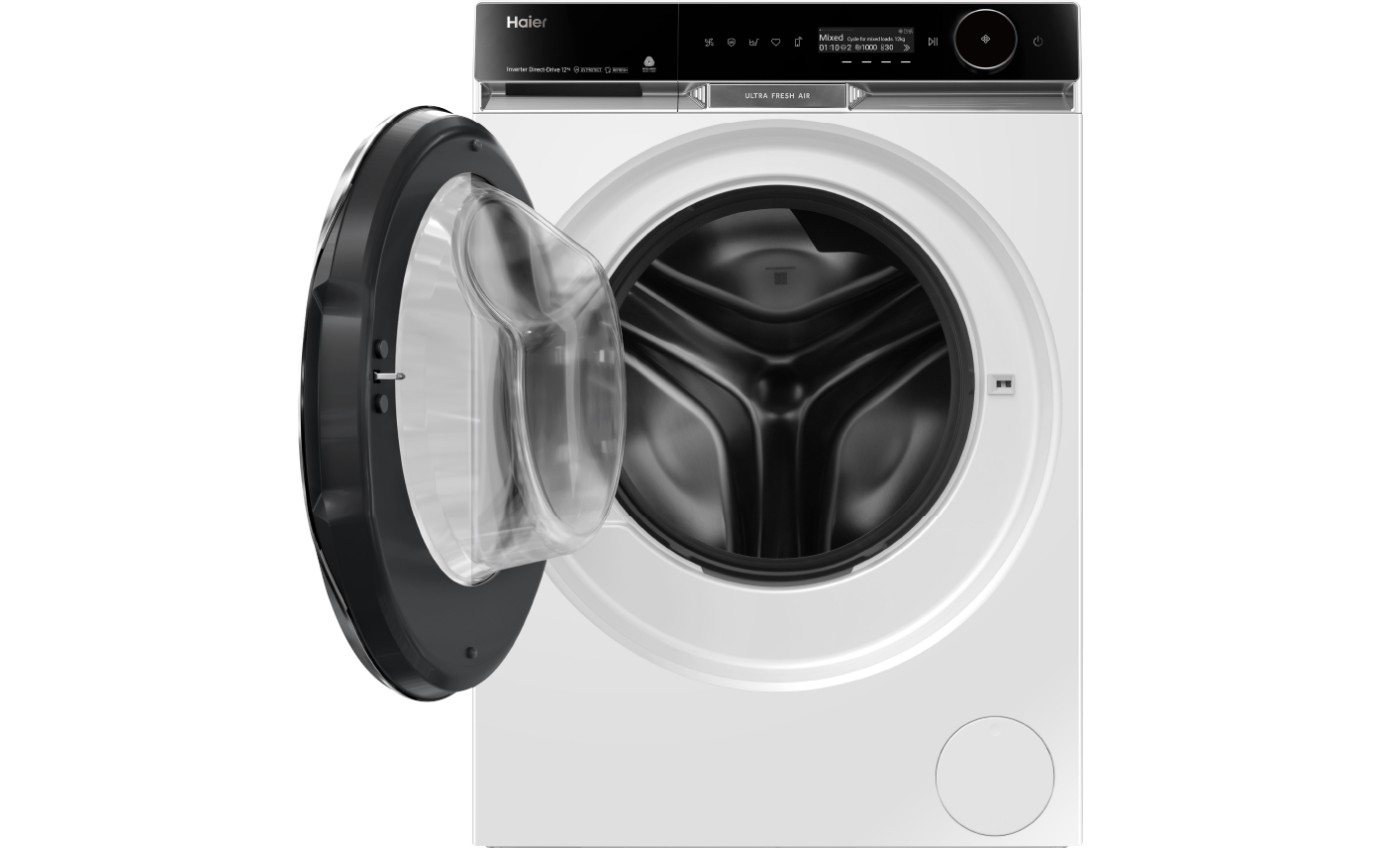 Haier 12kg 600 Series Front Loader Washing Machine (White) HWF12PXW2