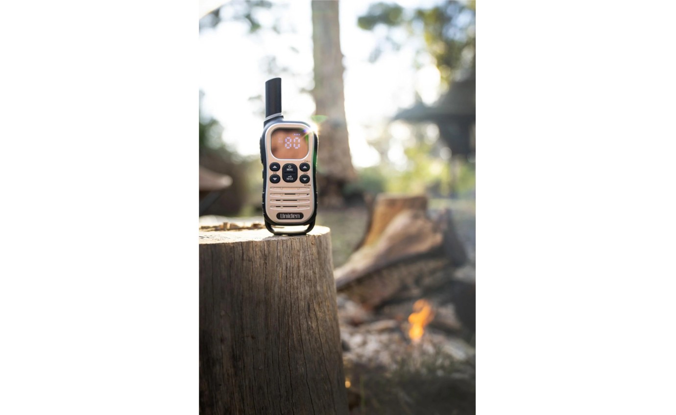 Uniden UH610 Max 1W UHF Handheld Radio with Voice Scramble (Grey) [2 Pack] UH6102MAX