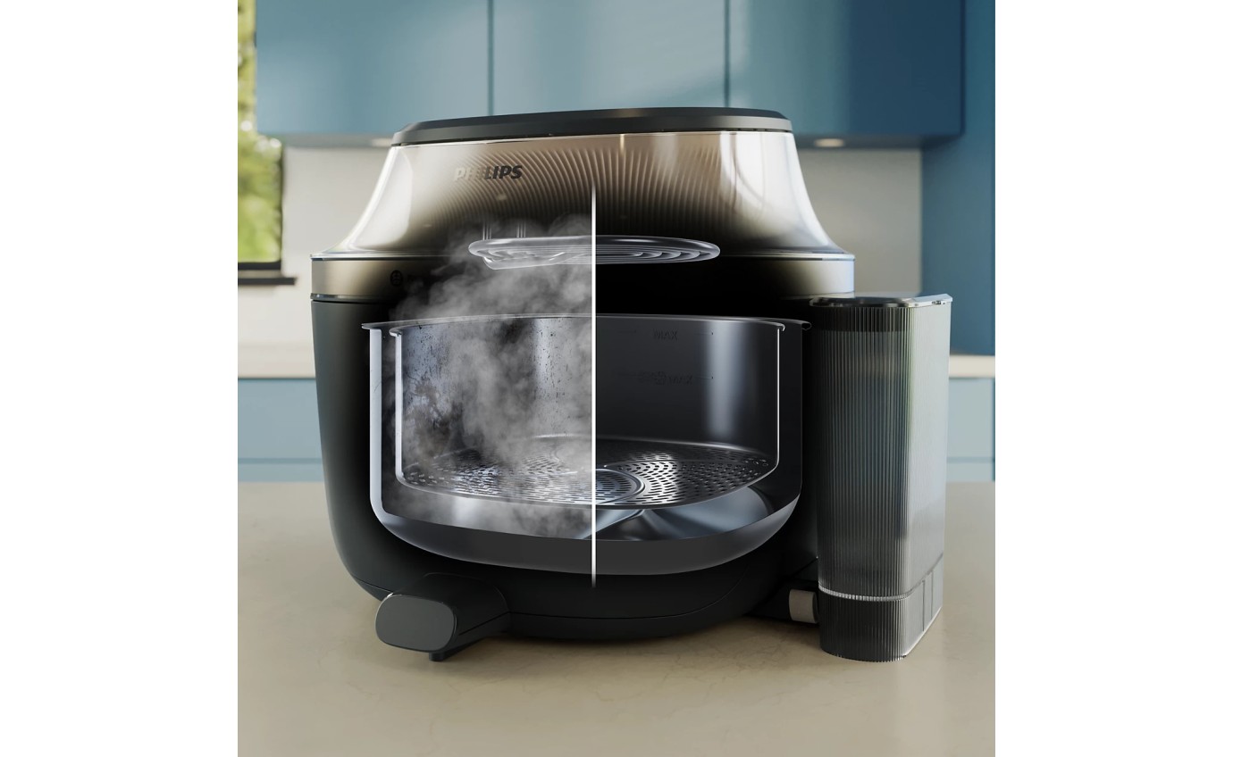 Philips 5000 Series Airfryer with Steam & Rail 7.2L NA54707