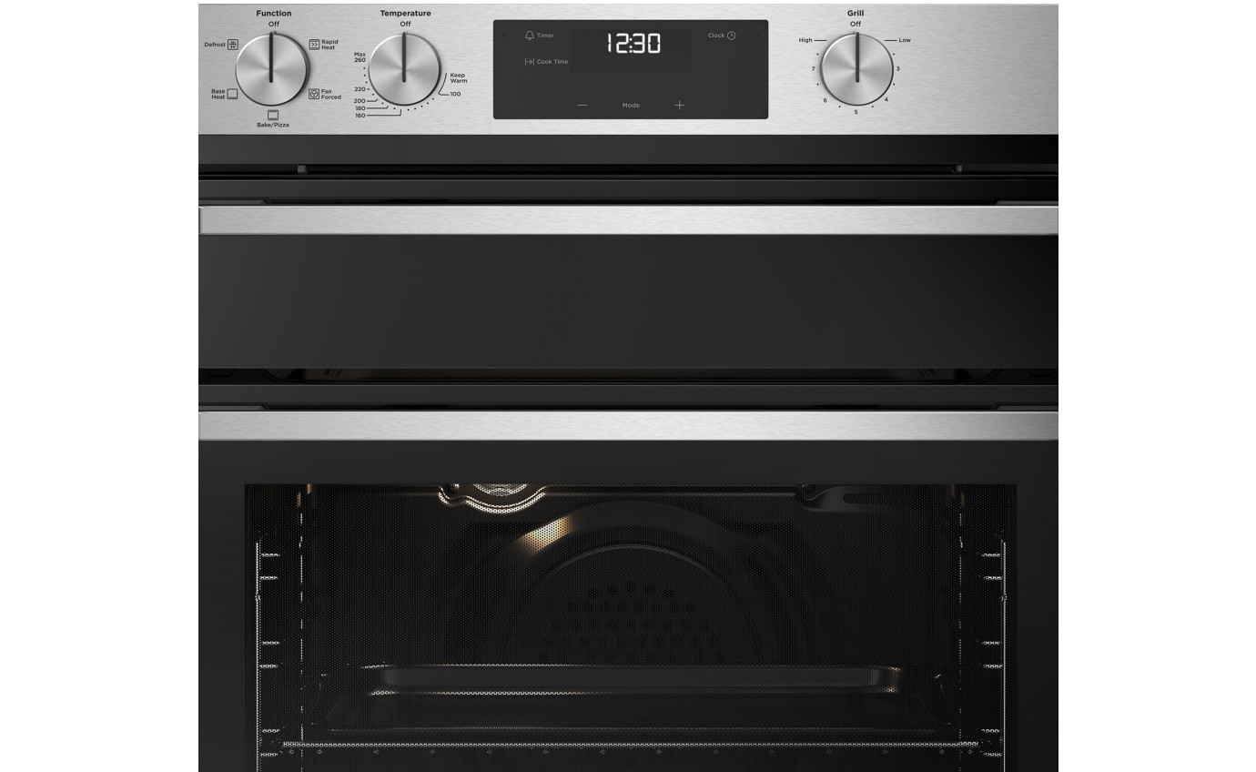 Westinghouse 60cm Built-in Oven with Seperate Grill (Stainless Steel) WVE6555SD